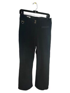 Vintage Metropolis 10 Ski Pants Nylon Black Form Fitting Stretch Performance